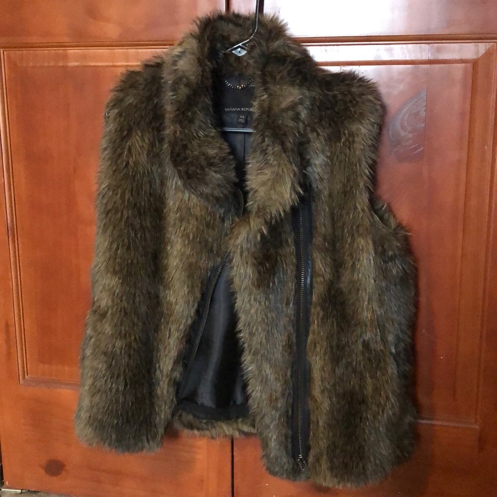 Faux fur vest